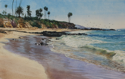 JASON LI - LOWTIDE LAGUNA II - WATERCOLOR - 22 X 14