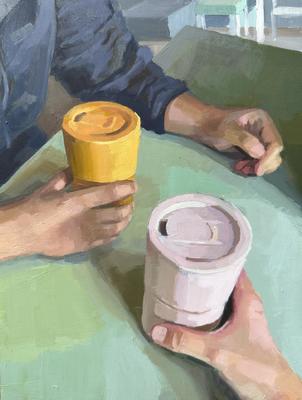 MICHAELA MOFFETT - HIS AND HERS - OIL - 8 x 10