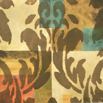 JONDE NORTHCUTT - GARDEN TAPESTRY NO. 1 - MONOTYPE - 17 X 17