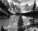 MONTE NAGLER - MORAINE LAKE - PHOTOGRAPHY - 19.5 X 15