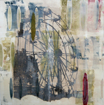 COLLEEN PREMER - SUNRISE AT THE FAIR - MONOTYPE - 12 X 12