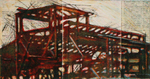 COLLEEN PREMER - BLOCK PLAN - MONOPRINT - 12 X 6