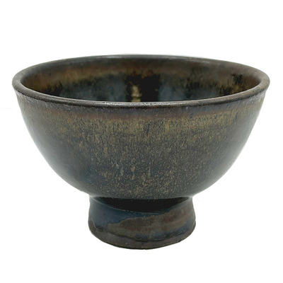 ERIC REYES - DARK RICE BOWL - CERAMIC - 5 X 5 X 3