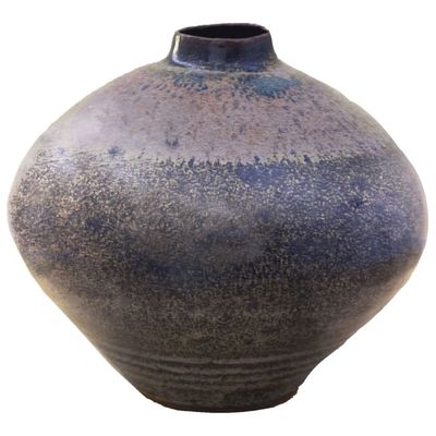 ERIC REYES - SMALL NECK CERAMIC VASE - CERAMIC - 7 X 7 X 5.75