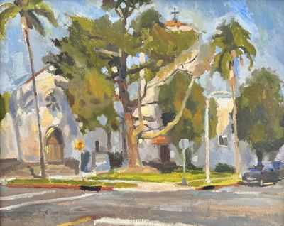 ERNIE ROMO - TUSTIN PRESBYTERIAN - OIL - 20 X 16