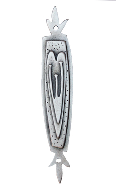 EMILY ROSENFELD - HEART MEZUZAH - PEWTER