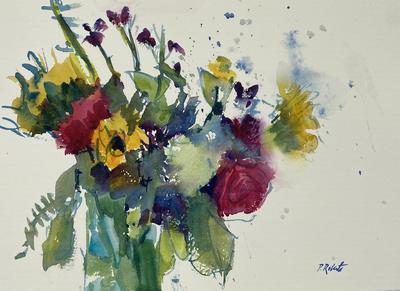 PETE ROBERTS - IT'S  SPRING - WATERCOLOR - 15 X 11