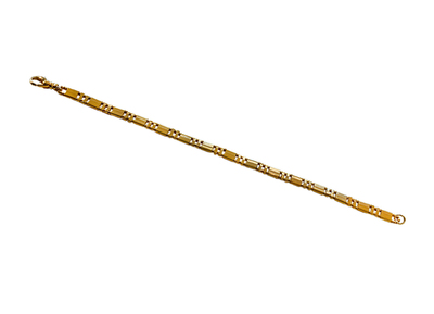 HEDDA SCHNUR - ONE ROW & 1/4 TILA, 24K GOLD PLATED BRACELET - BEADS