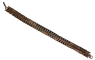HEDDA SCHNUR - TWO ROW & 1/2 TILA BLING BRACELET - BEADS