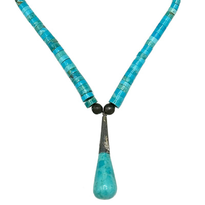 JANET SEWARD - NAVAJO TURQUOISE NECKLACE - MIXED MEDIA