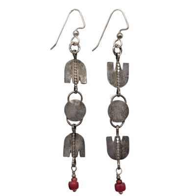 JANET SEWARD - ANTIQUE WHITEHEARTS - SILVER & BEADS