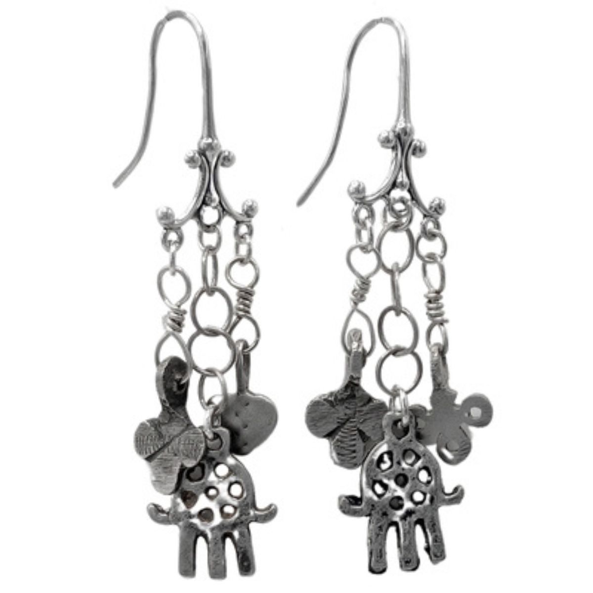 JANET SEWARD - MOROCCAN HAMSAS ON STERLING SIVER HOOKS - STERLING SILVER