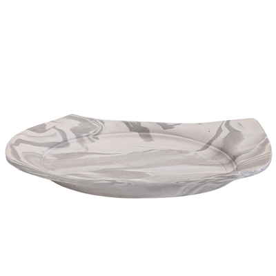MAGIE SMITH-FLEISHER - GREY SWIRLTRAY - CERAMIC - 9 X 5