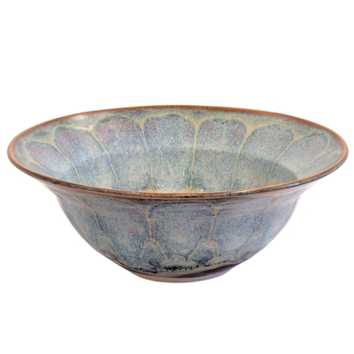 MAGIE SMITH-FLEISHER - LT BLUE BOWL - CERAMIC - 9.25 X 3.5 X 9.25
