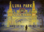 CHRIS SHEBAN - LUNA PARK - MIXED MEDIA - 16.5 X 12.5