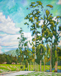 JOHN SAWYER - ORCHARD HILLS EUCALYPTUS - OIL ON CANVAS - 24 X 30