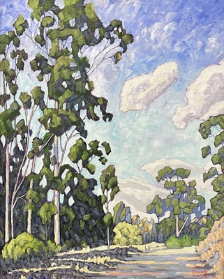 JOHN SAWYER - EUCALYPTUS MEMORIES - OIL ON CANVAS - 24 X 30