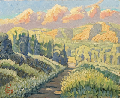 JOHN SAWYER - SIMPLE BEAUTY - OIL ON CANVAS - 19 5/8 X 15 5/8