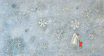 KRISTINA SWARNER - ANGEL IN SNOW - MIXED MEDIA - 19 X 10