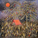 KRISTINA SWARNER - CAMPING - MIXED MEDIA - 8 X 8