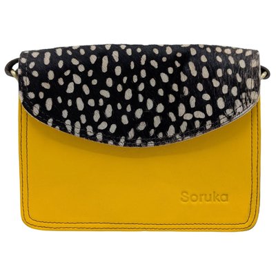 SORUKA - BETH PRINT CROSSBODY BAG - LEATHER - 8.25 X 6