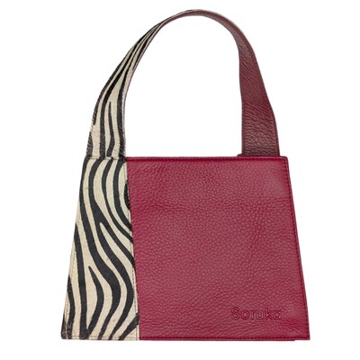SORUKA - MELISSA HANDBAG IN RED - LEATHER