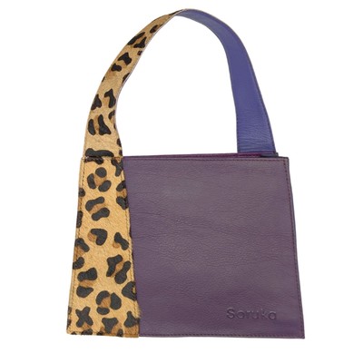 SORUKA - MELISSA HANDBAG IN PURPLE - LEATHER