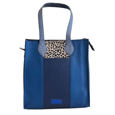 SORUKA - BLUE / PINK GISELLE SHOULDER BAG - LEATHER