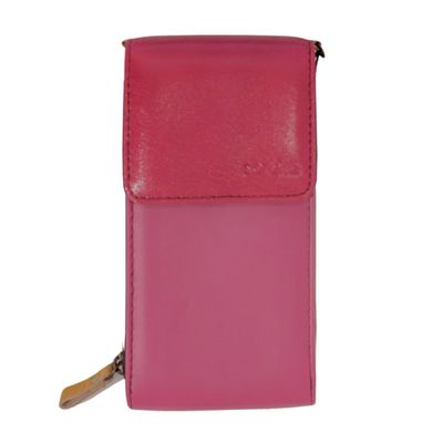 SORUKA - PINK / TAN EVA PHONE BAG - LEATHER