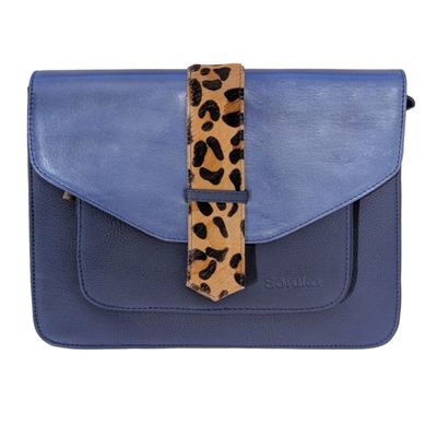 SORUKA - LAYLA GLITTER & ANIMAL HANDBAG - LEATHER