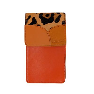 SORUKA - ORNAGE MILEY PHONE BAG - LEATHER