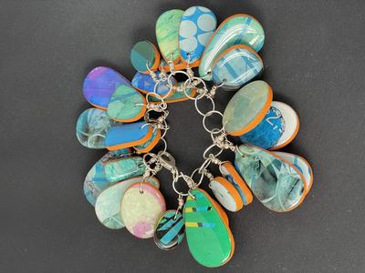 SUZANNE CURRIE - BLUE NOTE BRACELET - MIXED MEDIA