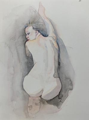 RYAN SCHROEDER - FLOW - WATERCOLOR - 5 x 8