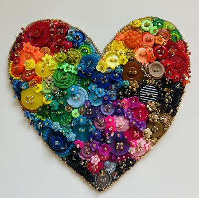 ERIN DEMOTTE - FOR THE LOVE OF BUTTONS - BUTTONS & BEADS - 7 X 9
