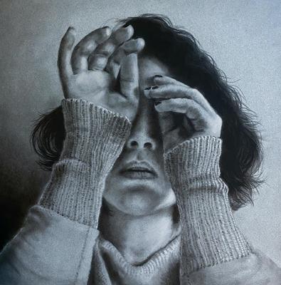 MIKA DENNY - THINGS LEFT UNSEEN - PASTEL & CHARCOAL - 10 X 10