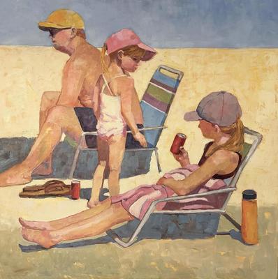 MARIE STONE - BETWEEN ME & MY SISTER - OIL - 30 X 30