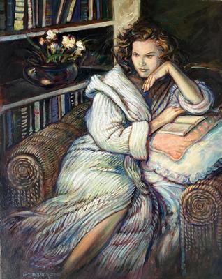 KEVIN DAVIDSON - THE INTROSPECTIVE - OIL - 22 X 28
