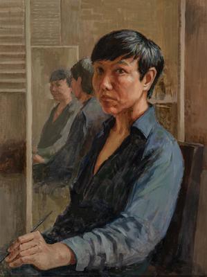 LER CHANG - SELF PORTRAIT - OIL - 18 X 24