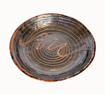 KARL TANI - BROWN & BLACK SWIRL CERAMIC BOWL - CERAMIC - 12 X 1.75 X 12