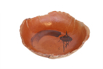 KARL TANI - RUST/TAN BOWL WITH FREE FORM SIDES - CERAMIC - 14.5 X 13.25 X 4250