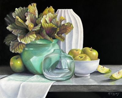 MARIE TIPPETS - EXUBERANCE MARIE TIPPETS - EXUBERANCE - PASTEL ON PANEL - 20 X 16