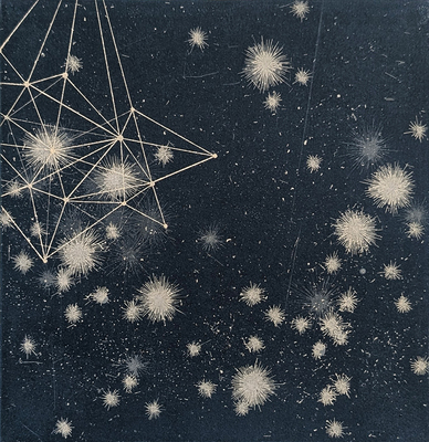 SEIKO TACHIBANA - COSMOS SCENE A-5 SEIKO TACHIBANA - COSMOS SCENE A-5 - ETCHING - 8 X 8