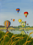 KIM VANDERHOEK - WHERE THE WIND TAKES US - OIL ON PAPER - 9 x 12
