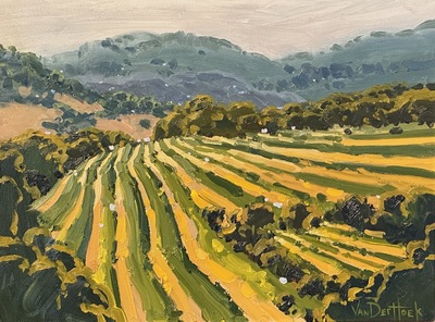 KIM VANDERHOEK - SONOMA CLASSIC - OIL ON BOARD - 16 x 12