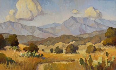 JIM WODARK - CALIFORNIA BLUE - OIL ON LINEN - 20 X 12