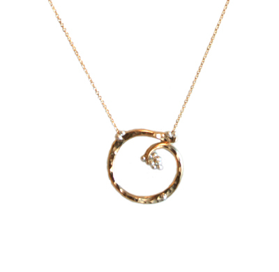 YED OMI - SILVER CIRCLE OF LIFE W/ CAVIAR NECKLACE , 18" - STERLING SILVER