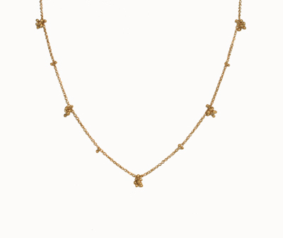 YED OMI - GOLD FILL BABY BREATH NECKLACE - GOLD - 18"