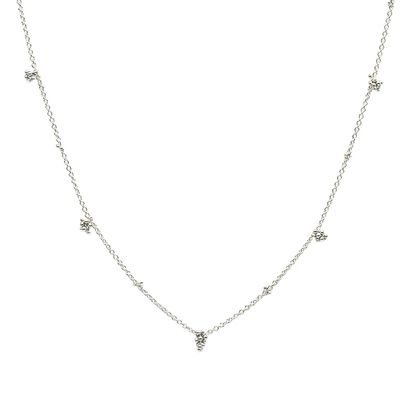 YED OMI - STERLING SILVER BABY BREATH NECKLACE - STERLING SILVER - 18"