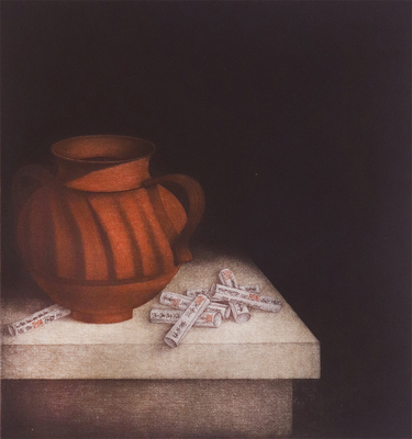 TOMOE YOKOI - DIVINATIONS - MEZZOTINT - 11.5 x 12.5