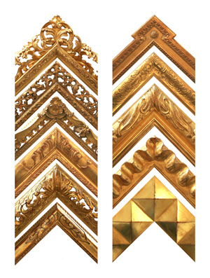 Carved Gold Leaf Picture Frame
